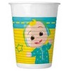 „Cocomelon Music“ plastikiniai puodeliai, 8 vnt., po 200 ml