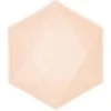 „Colour Vert Decor Peach“ šešiakampės gilios lėkštės, 6 vnt., 15,8 cm