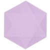 „Colour Vert Decor“ violetinių šešiakampių lėkščių rinkinys, 6 vnt., 15,8 cm