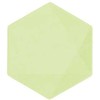 „Colour Vert Decor“ žalių šešiakampių lėkščių rinkinys, 6 vnt., 15,8 cm
