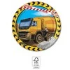 GoDan Talerzyki papierowe Construction 20cm 8szt