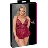 Babydoll raudona 2XL