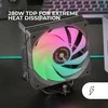 tacens Mars Gaming MCPUX5ARGB computer cooling system Processor Oro vėsintuvas 12 cm Juodas 1 pc(s)