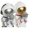 Dekoratyvinė figūrėlė Home ESPRIT Mėlyna Balta Raudona Auksinis Moteris Astronautas 11 x 7 x 25 cm (2 vnt.)