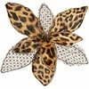 Krist+ Dekoratyvinė gėlė Leopardas 24 cm Kalėdos Ruda