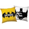 Poduszka dziecięca 40x40 Batman geltona balta JF24
