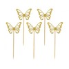 Dekoratyvinės lazdelės „Butterfly Gold“, 12 vnt.