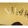 Dekoratyvinės lazdelės „Butterfly Gold“, 12 vnt.