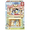 Dėlionė 2 galvosūkių rinkinys Educa Bluey (2 vnt.)