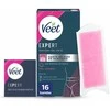 Veet Expert Bikini Body Hair Removal Strips depiliacinės vaško juostelės bikini sričiai, 16 vnt.