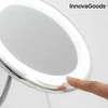 Didinamasis veidrodis su LED apšvietimu ir siurbtuku, sulankstomas stovas InnovaGoods