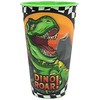 Dinozauro riaumojimo 3D efekto plastikinis puodelis 480 ml