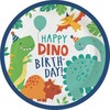 Dinozaurų popierinės lėkštės Dino-Mate, 8 vnt., 23 cm