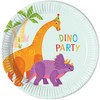 Dinozaurų vakarėlio popierinės lėkštės, 8 vnt., 20 cm, FSC