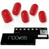 Nooves Crimson Raudona Premium Luxe Solid Raudona Gel Foils klijuojami nagai 20 vnt