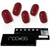 Nooves Gel Nail Folils Midnight Rain Premium Luxe Solid Raudona klijuojami nagai 20 vnt