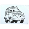 „Disney Cars Vroom“ A/4 spiralinis eskizų sąsiuvinis su 40 puslapių ir lipdukais