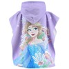 Disney Frozen Elsa paplūdimio rankšluostis pončas 55x110 cm (greitai džiūstantis)