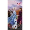 Rankšluostis Ręcznik plażowy 70x140 Frozen 2 Kraina Lodu 9619 Anna Elsa Olaf na wietrze dziecięcy