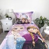 Patalynės komplektas Patalynė bawełniana 140x200 Frozen violetinė poszewka 70x90 Kids25