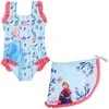 „Disney Frozen“ vaikiškas maudymosi kostiumėlio ir sarongo komplektas 7-8 metų / 122-128 cm