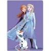 Disney Frozen violetinė vilnonė antklodė 100x140cm