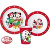 „Disney“ kalėdinių pietų rinkinys iš mikroplastiko, su puodeliu 260 ml