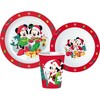 „Disney“ kalėdinių pietų rinkinys iš mikroplastiko, su puodeliu 260 ml