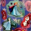 „Disney“ „Ledo šalies“ apkabinimo holografinių lipdukų rinkinys