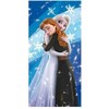 Disney „Ledo šalis“ apkabinimo rankšluostis, paplūdimio rankšluostis 70x140cm (greitai džiūstantis)
