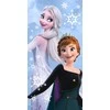 Rankšluostis Ręcznik plażowy 70x140 Frozen Kraina Lodu Anna i Elsa Sisters 06 mėlyna dziecięcy bawełniany Kids25