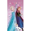 Disney „Ledo šalis“ vonios rankšluostis, paplūdimio rankšluostis 70x140cm (greitai džiūstantis)