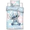 „Disney Lilo and Stitch“ pastelinių spalvų vaikiška patalynės komplektas 100–140 cm, 40–60 cm