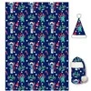 Disney Stitch Coral blanket + hat set