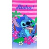 Disney Lilo ir Stitch Aloha vonios rankšluostis, paplūdimio rankšluostis 70x140cm (greitai džiūstantis)
