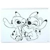 Disney Lilo ir Stitch Blast A/4 spiralinis eskizų sąsiuvinis su lipdukais, 40 puslapių