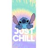 Disney Lilo ir Stitch Chill vonios rankšluostis, paplūdimio rankšluostis 70x140cm (greitai džiūstantis)