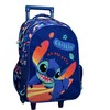 Disney Lilo ir Stitch Chillin' mokyklinis krepšys su ratukais, 46 cm