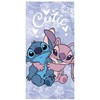Disney Lilo ir Stitch Cutie vonios rankšluostis, paplūdimio rankšluostis 70x140cm (greitai džiūstantis)