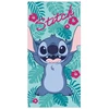 Disney Lilo ir Stitch Happy vonios rankšluostis, paplūdimio rankšluostis 70x140cm (greitai džiūstantis)