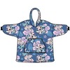 Disney Lilo ir Stitch Hibiscus užmaunamas pliušinis vilnos pledas, pončas 7-14 metų vaikams
