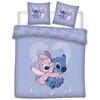 Disney Lilo ir Stitch Love dvigulė antklodės užvalkalas 240–220 cm, 65 x 65 cm