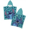 Disney Lilo ir Stitch Mažųjų Išdaigų Paplūdimio Rankšluostis Pončas 55x110 cm (Greitai Džiūstantis)