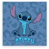 Disney Lilo ir Stitch mėlynas hibisko rankšluostis, veido rankšluostis, rankšluostis 30x30cm