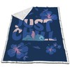 Disney Lilo ir Stitch mėlynas, šaltas šerpų pledas, 130x170 cm