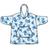 Disney Lilo ir Stitch mėlynas suaugusiųjų megztinis su polarinės vilnos pledu, ponču