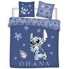 Disney Lilo ir Stitch Ohana dvigulė, dvigulė patalynė 240–220 cm, 65 x 65 cm