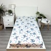 Prześcieradło bawełniane su gumką 90x200 Lilo I Stitch balta tęczowe vaikams JF24
