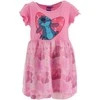 Disney Lilo ir Stitch Rožinė Leaf vaikiška vasarinė suknelė 2-6 metų vaikams