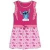 Disney Lilo ir Stitch rožinė vaikiška vasarinė suknelė 3-8 metų vaikams